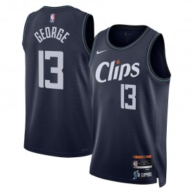 Dres Los Angeles Clippers Paul George Nike 2023-24 City Edition Navy Swingman